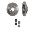 1996-2000 Mercedes C280 1 / Pin RR Brake Rotors & Pads