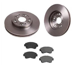 Fits 1991 1992 Fits LS400 Front (2) Brake Rotor & Ceramic Pads