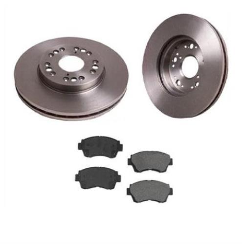 Fits 1991 1992 Fits LS400 Front (2) Brake Rotor & Ceramic Pads