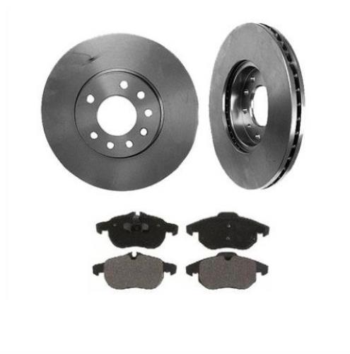 Se adapta a 03-05 Saab 9 5 9-5 288 mm delanteros 11 21/64 pulgadas rotores de freno y pastillas de cerámica