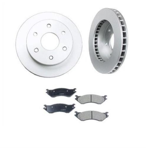 Fits For 2003 Dodge Durango (2) Front Brake Rotors & Ceramic Pads