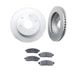 For 04-08 Ford F150 4x4 6 Stud (2) Front Brake Rotors & Ceramic Pads