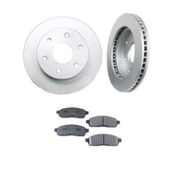 For 04-08 Ford F150 4x4 6 Stud (2) Front Brake Rotors & Ceramic Pads
