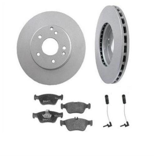 Front Vented Brake Rotors Brake Pads & Sensors For Mercedes Benz SLK230 1998-04