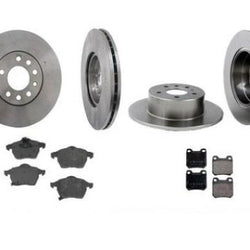 Fits 1997-1998 Saab 900 Front & Rear Rotors & Ceramic Pads