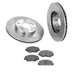 Fits 03-09 Honda Accord Front (2) Brake Rotors & Ceramic Pads 2.4L