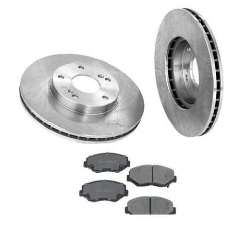 Fits 03-09 Honda Accord Front (2) Brake Rotors & Ceramic Pads 2.4L