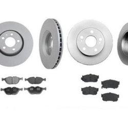 for 2000 Infiniti I30 Maxima Front & Rear Brake Disc Rotors & Ceramic Brake Pads