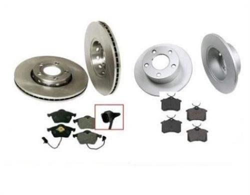 Fits Passat 1999 Front Wheel Drive Front & Rear Rotors & Brake Pads Old Body