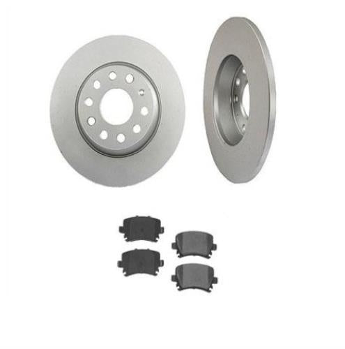 Disc Brake Rotor Rear With Ceramic Rr Pads Fits For 06-09 Audi A3 & A3 Quattro