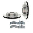 GM Trucks 4x4 6Lug Rotors 5569 (2) Front Brake Rotor Brake Rotor & Ceramic Pads