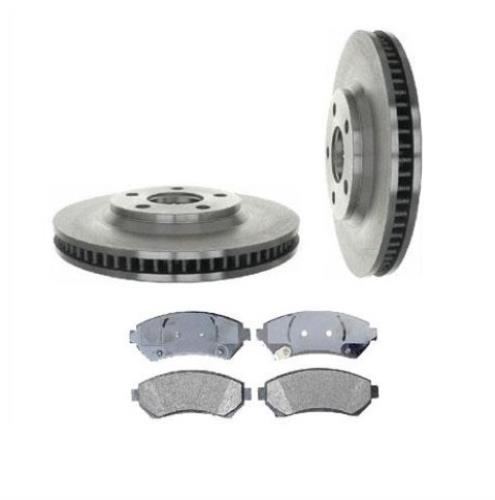 Fits Pontiac 2000-2004 Bonneville New Front Disc Brake Rotors & Ceramic Pads