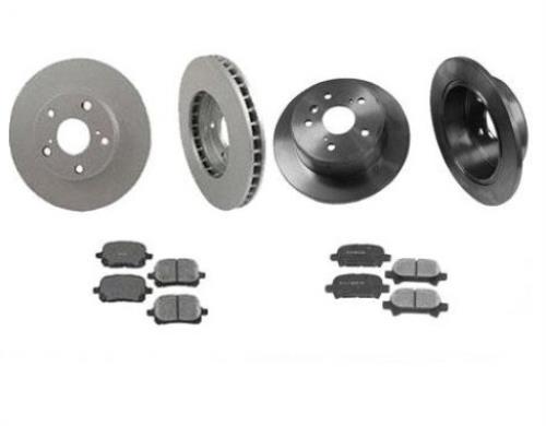 Fits For 1997-1999 Lexus ES300 Front & Rear (4) Rotors & Ceramic Brake Pads