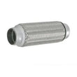 2 1/2" x 8" Flex Pipe Tube Stainless Steel Inner Braid
