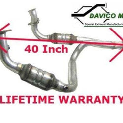 Avalanche 1500 5.3L 2002-03 Davico SHORT 40 Inch 19010 Catalytic Converter