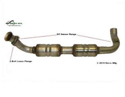 05-07 E150 E250 4.6L Drivers Side Direct Fit Dual Front Catalytic Converter