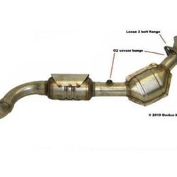 Fits 2004-2005 Ford F150 4.6L Rear Wheel Drive Drive Side Catalytic Converter