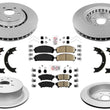 Front & Rear Coated Brake Rotors Pads for Lexus RX350 & RX450H 2010-2015