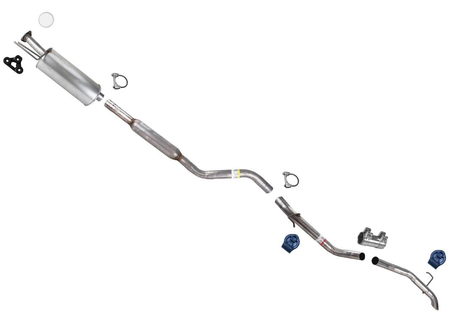 Muffler Resonator Tail Pipe Exhaust System for Honda Ridgeline 2017 18 19 2020