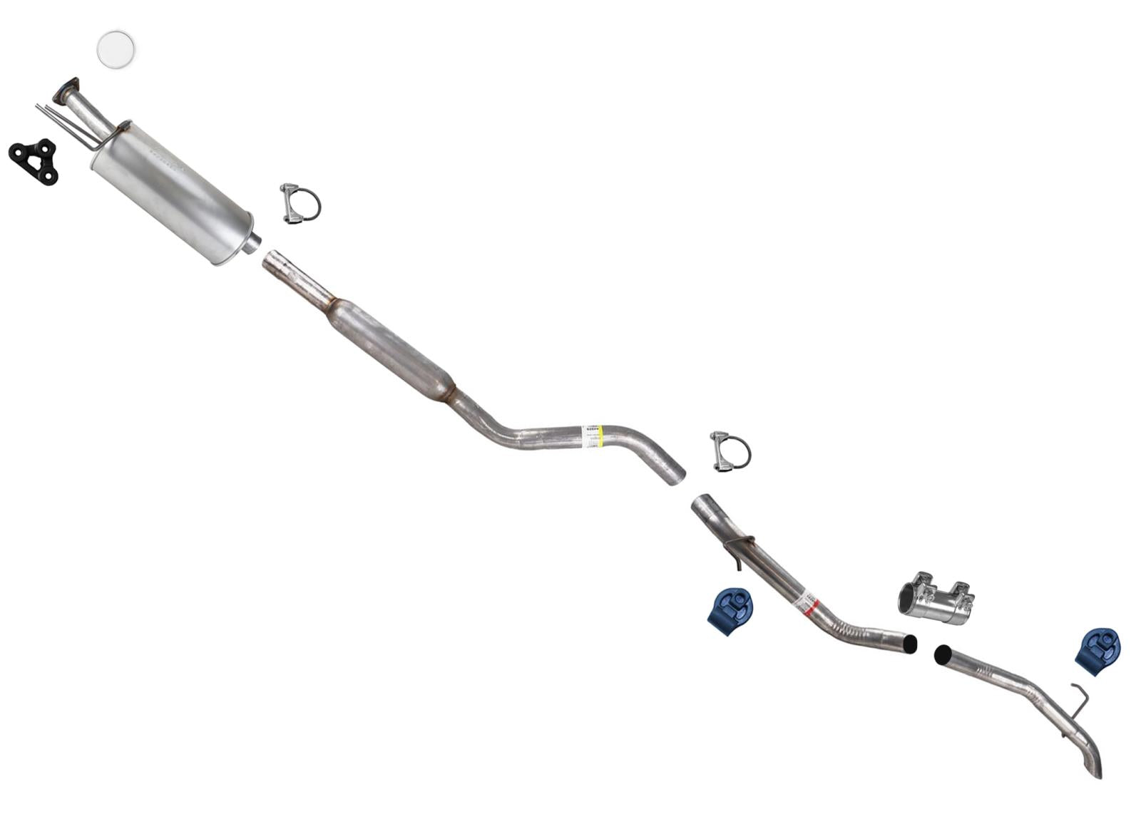 Muffler Resonator Tail Pipe Exhaust System for Honda Ridgeline 2017 18 19 2020