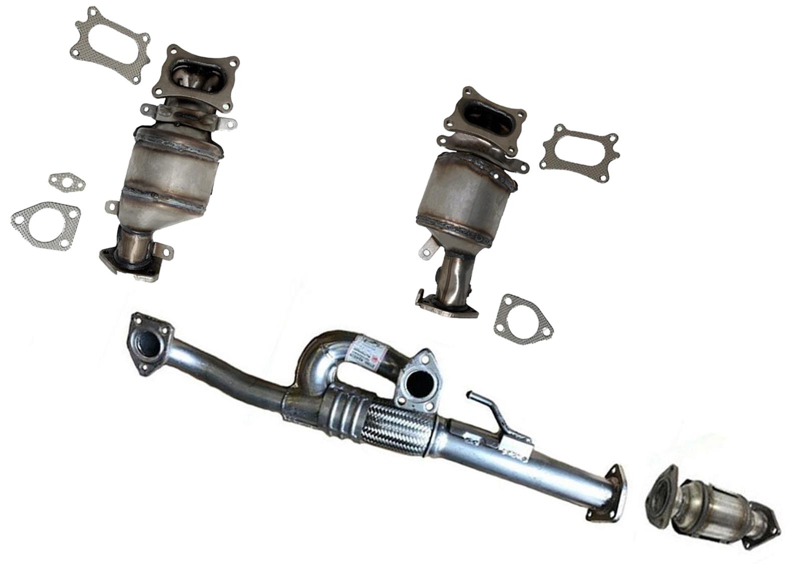 Front & Rear Catalytic Converter Y Pipe W Gaskets For Honda Pilot 2009-2011