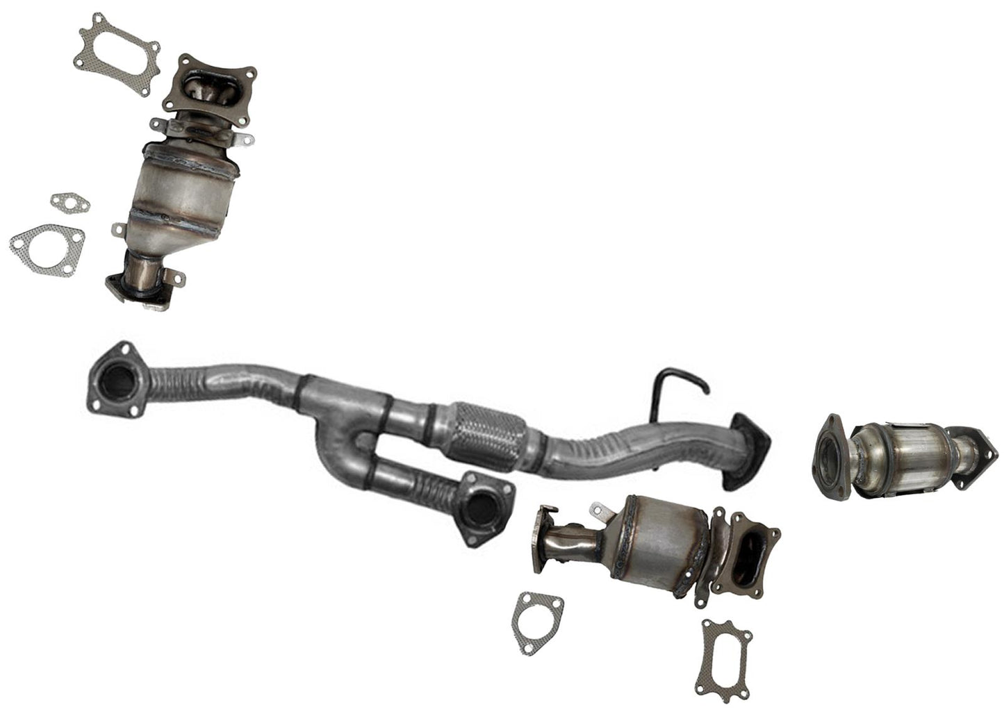 Convertidores izquierdo y derecho, convertidores de tubo en Y para Honda Accord 08-12 V6 18210-TA6-A01 - Photo 1