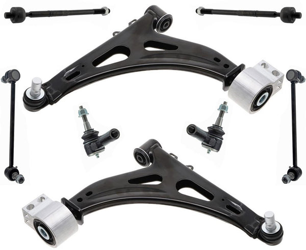 Front Lower Arms Ball Joints Tie Rods & Links For Chevrolet Impala 2014-2019