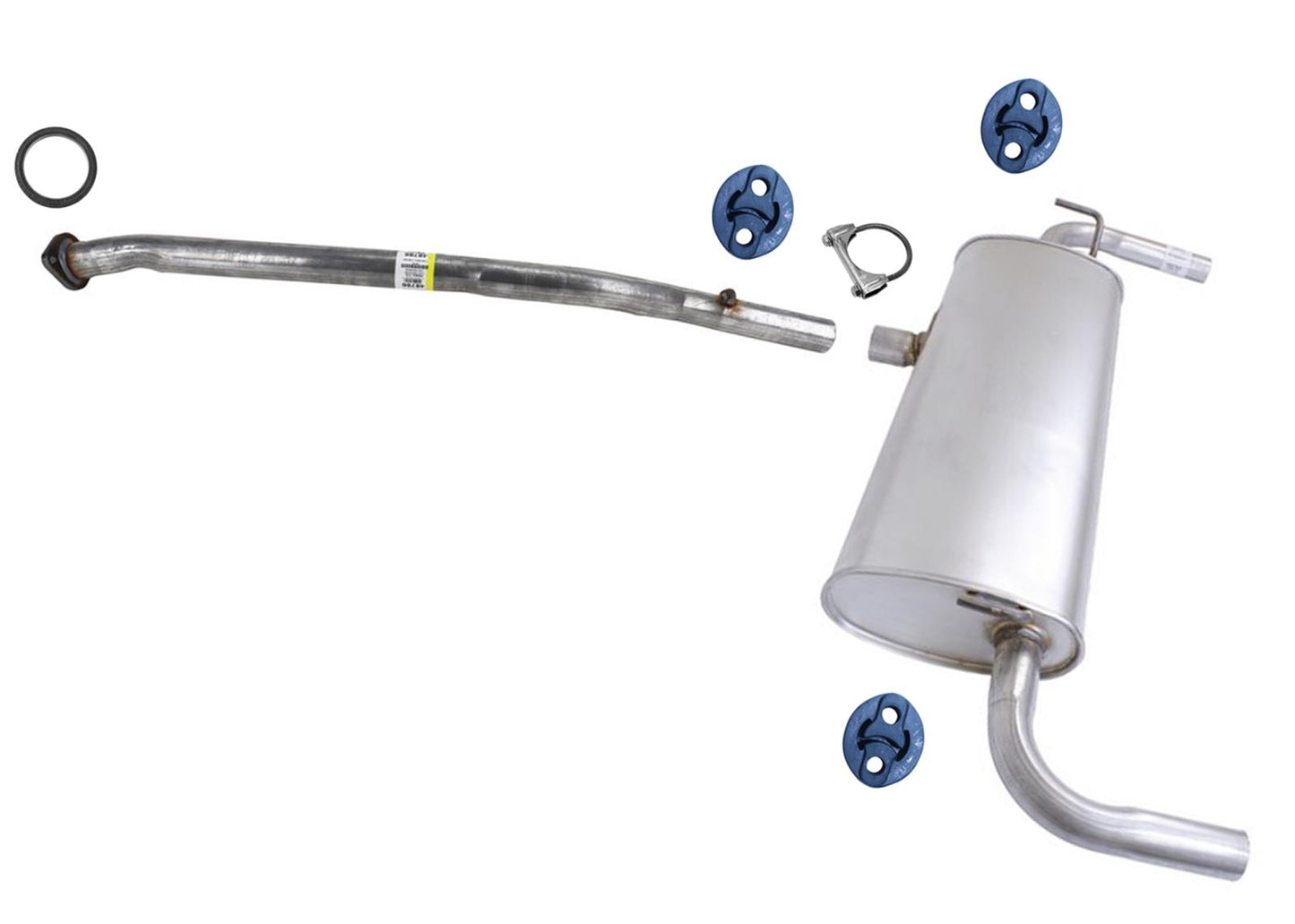 Rear Extension Pipe Rear Muffler for Toyota Rav4 2019 2020 2021 2022 2023 Gas