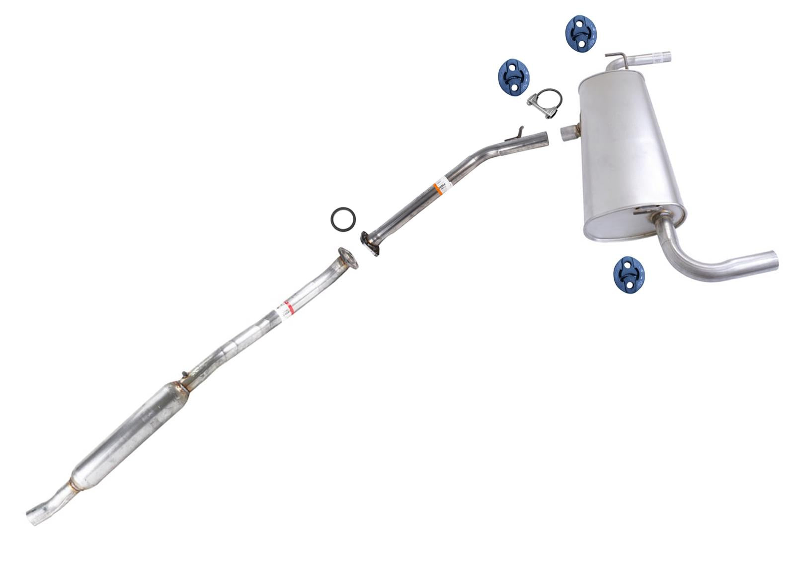 Weld on Rear Extension Pipe Rear Muffler for Toyota Rav4 Hybrid 2019 2021 2023