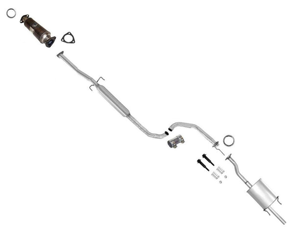 Exhaust Catalytic Converter Resonator & Muffler for Honda Civic 1999-2000 EX Si
