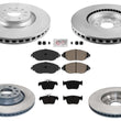 F&R Disc Brake Rotors Brake Pads for Volkswagen GTi 2022 2023 2024 2.0L