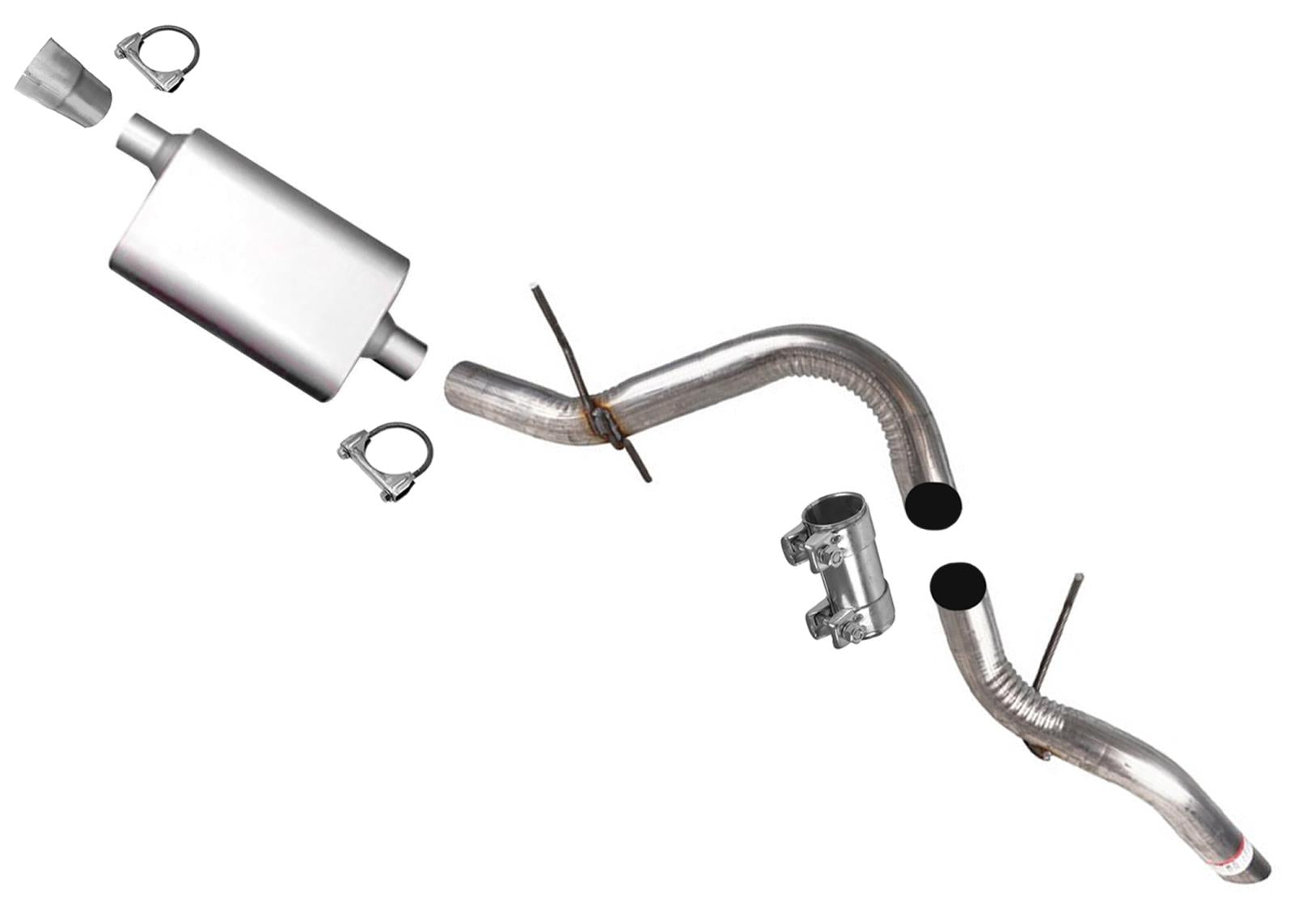 Weld On Muffler Tail Pipe for Chevrolet Silverado 2019 2020 2021 2022 2023 5.3L