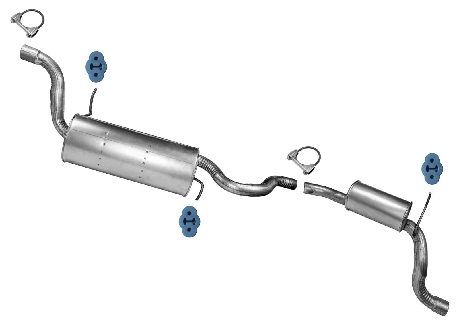 Muffler Resonator Exhaust System for Chrysler Town & Country 2008 2009 2010