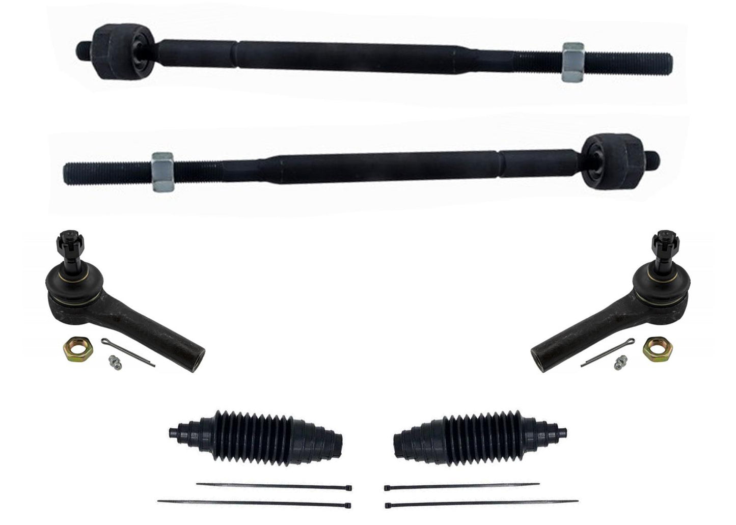 Front Inner and Outer Tie Rods For Chrysler Pacifica 2004 2005 2006 2007 2008