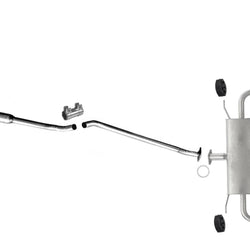 Weld On Exhaust Muffler Resonator Pipe for 2014-2017 Mazda 6 2.5L Chrome Tips