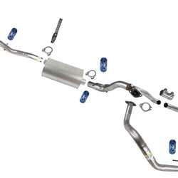 Pipe Muffler Tail Pipe Dual Exhaust for Silverado 2019-2023 139.5 Wheelbase 5.3