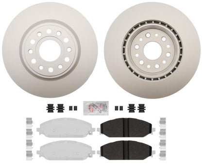 Front Coated Disc Brake Rotors & Galvanized Brake Pads For RAM 1500 2019-2024