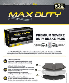 Fleet Duty Front & Rear Galvanized Brake Pads Hardware For RAM 1500 2019-2024