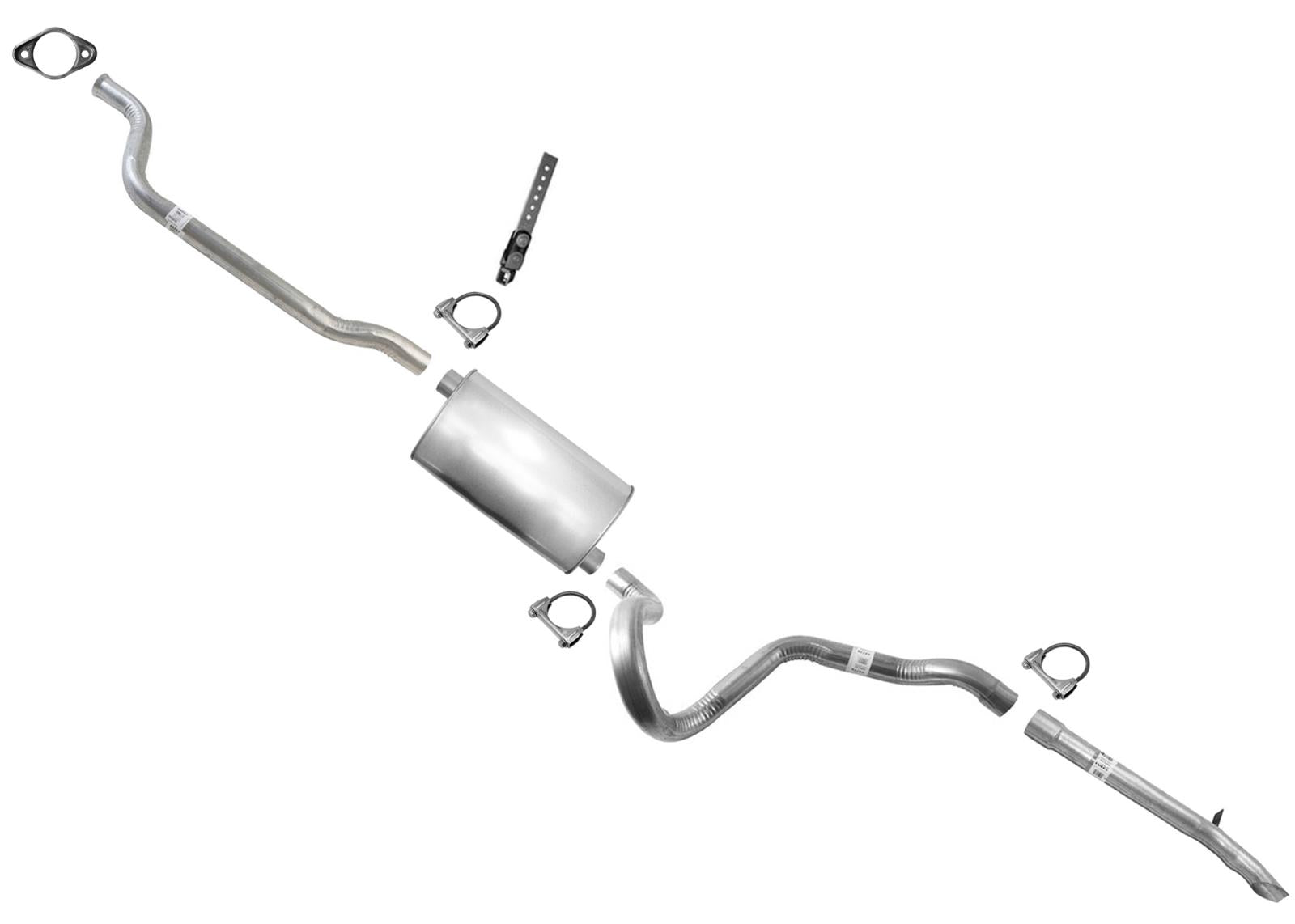 for 1992 1993 Buick Roadmaster Sedan 5.7L Extension Pipe Muffler Exhaust System