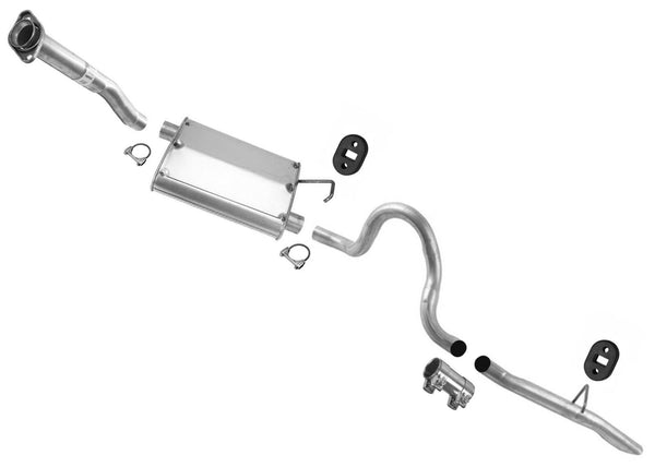 Para 94-97 Mustang 3.8L estilo OE silenciador sistema de escape abrazaderas de brida hechas en EE. UU.