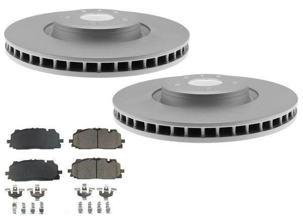 Front Coated Disc Brake Rotors & Brake Pads for Audi Q5 PHEV 20-23 350MM