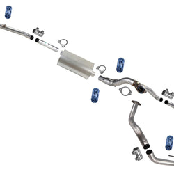 Pipe Muffler Dual Tail Pipe Exhaust for Silverado 2019-2023 157.0