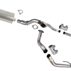 Weld On Muffler Dual Tail Pipe for Chevrolet Silverado 2019 2021 2022 2023 5.3L