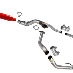 Weld On M80 Cherry Bomb Muffler Dual Tail Pipe for GM Silverado 2019-2023 5.3L