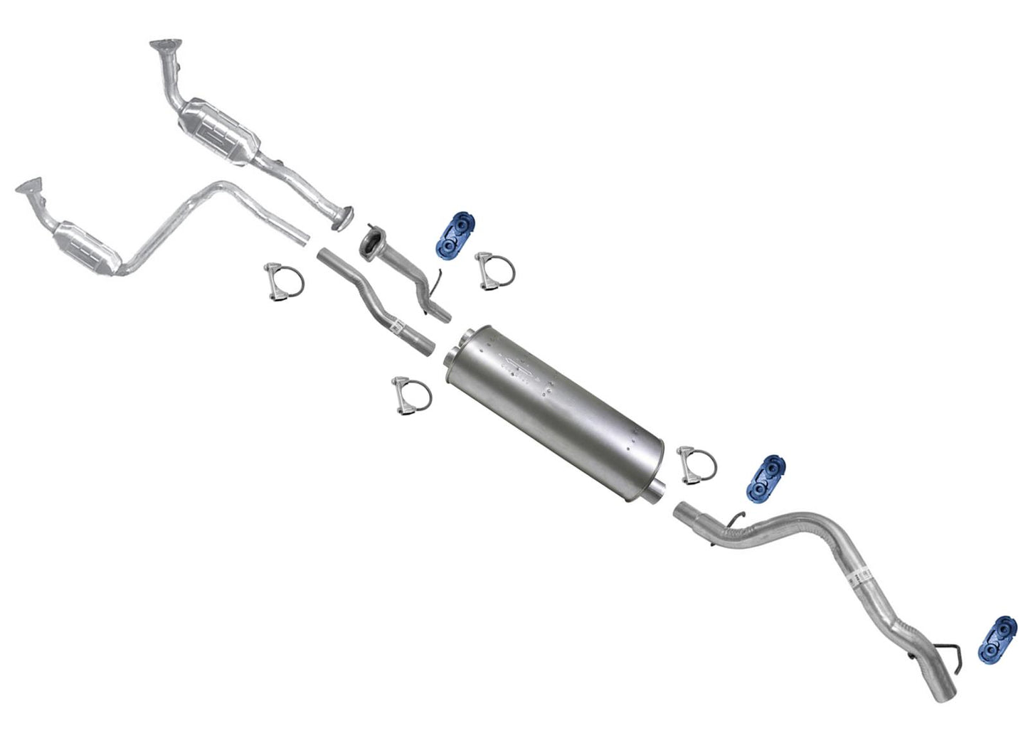 Left and Right Catalytic Converters for Hummer H2 2003 2004 2005 2006