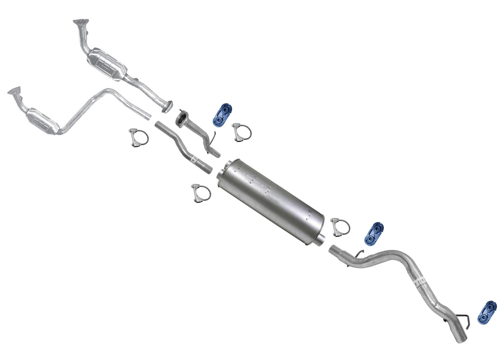 Left and Right Catalytic Converters for Hummer H2 2003 2004 2005 2006