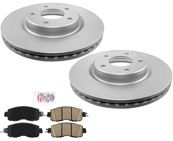 Rotores de freno de disco delantero y pastillas de cerámica 3 piezas para Nissan Altima 13-18 sedán de 4 puertas