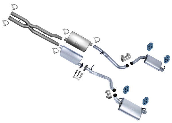 Dual Muffler Exhaust Pipe System For Dodge Charger R/T 2011 2012 2013 2014 5.7L