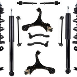 Front Struts Lower Control Arms Tie Rods & Links For Honda Civic 2012-2015 Coupe