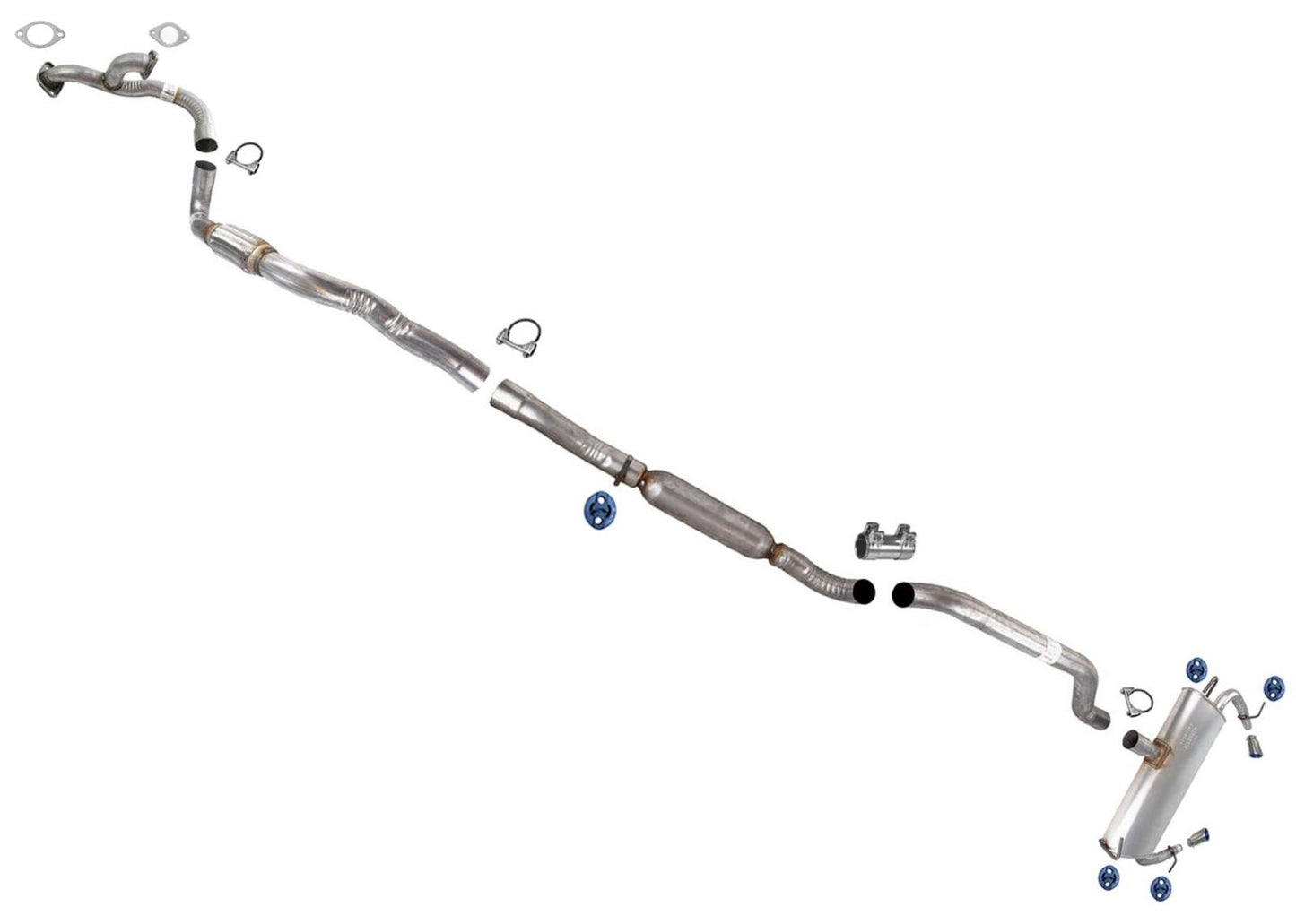 Flex Pipe Resonator Pipe Muffler Exhaust for Dodge Avenger 11 2012 2013 2014 3.6